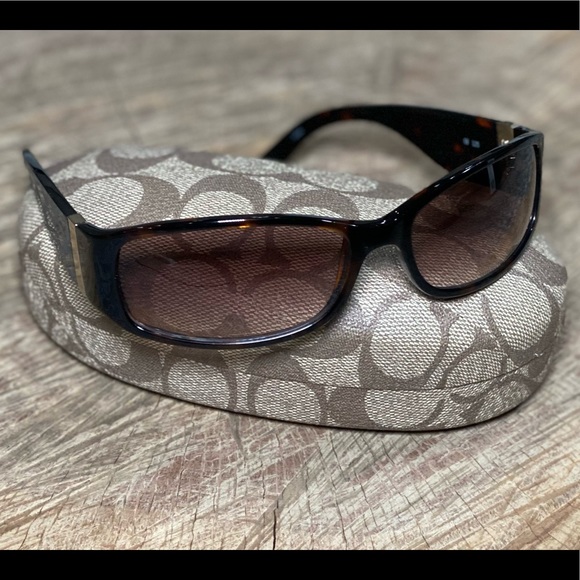 COACH Sunglasses Abigale Tortoise VINTAGE!Original hard case included! - Picture 2 of 14